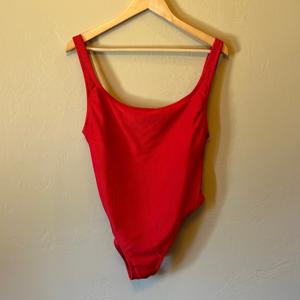 Reebok Ribbed High Cut One Piece